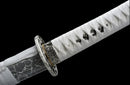 White Japanese Katana Forged